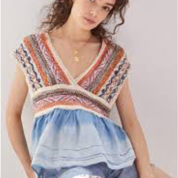 Anthropologie Tops - Free People Multicolor Knit Top